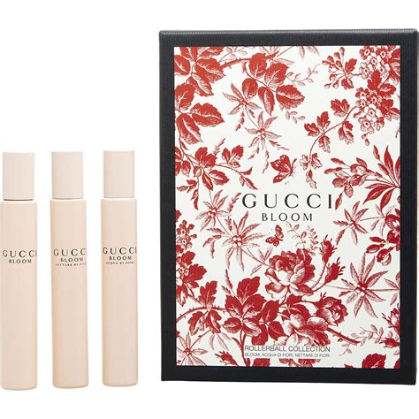 gucci rollerball trio bloom|gucci bloom travel size.